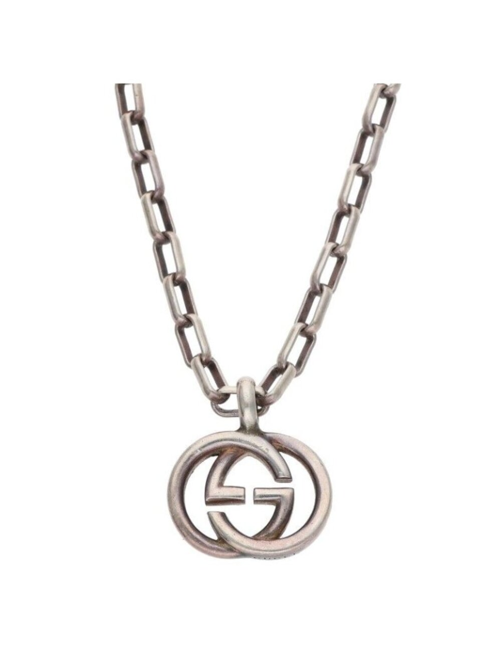 Gucci Interlocking Necklace Silver - Picture 1 of 5